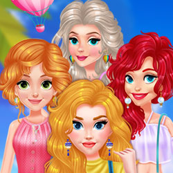 Hra - Princess Girls Air Balloon Trip